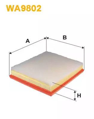 Фільтр повітряний OPEL COMBO, TOYOTA PROACE, WIX FILTERS (WA9802)