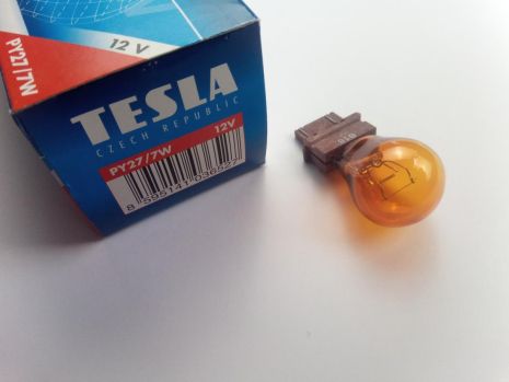 Лампа з цоколем TESLA 12V PY27/7W (B77321)