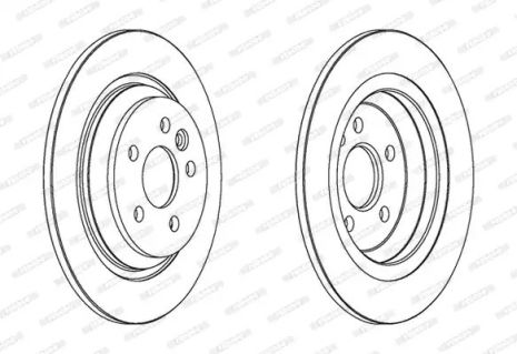 Диск тормозной OPEL INSIGNIA, VOLVO V60, FERODO (DDF1720C)