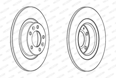 Диск гальмівний PEUGEOT 508, FERODO (DDF2297C)