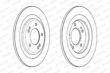 Диск тормозной HYUNDAI i40, FERODO (DDF2200C)