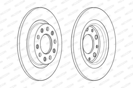 Диск гальмівний ALFA ROMEO, FERODO (DDF2333C)