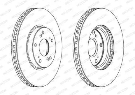 Диск гальмівний HONDA ACCORD, FERODO (DDF1775C)