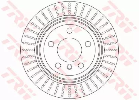 Диск тормозной BMW 4, TRW (DF6513S)