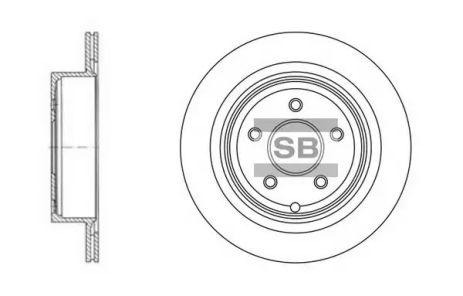 Диск тормозной INFINITI Q60, NISSAN ELGRAND, HI-Q (SD4209)