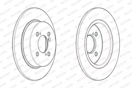 Диск тормозной SUZUKI SWIFT, FERODO (DDF2071C)