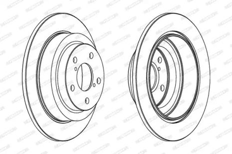 Диск гальмівний SUBARU LEGACY, FERODO (DDF678C)