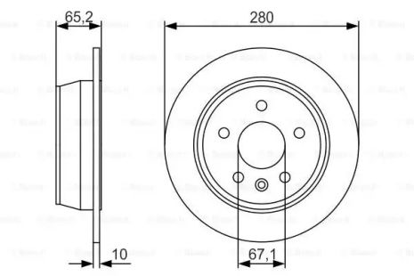 Диск тормозной MERCEDES-BENZ V-CLASS, BOSCH (0986479S02)