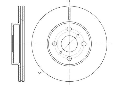 Диск тормозной BMW (BRILLIANCE), GEELY KINGKONG, REMSA (663510)