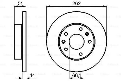 Диск гальмівний LAND ROVER, BOSCH (0986478991)