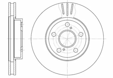 Диск тормозной LEXUS CT, TOYOTA PRIUS, REMSA (654010)