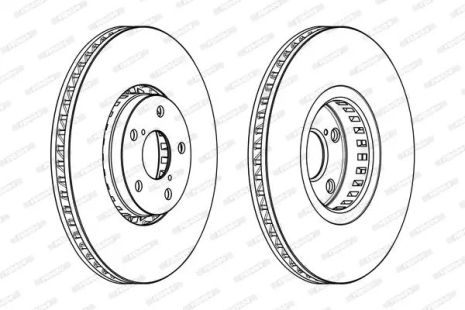 Диск гальмівний LEXUS RC, FERODO (DDF1957RC1)