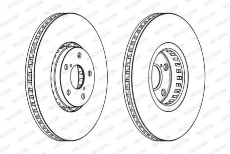 Диск тормозной LEXUS RC, FERODO (DDF1957RC1)