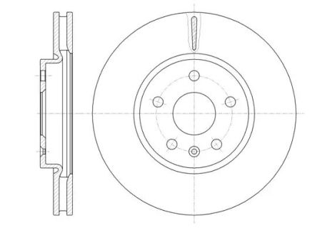 Диск тормозной CHEVROLET MALIBU, SAAB 9-5, REMSA (6128610)