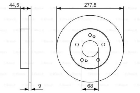 Диск гальмівний NISSAN MAXIMA, BOSCH (0986479T86)