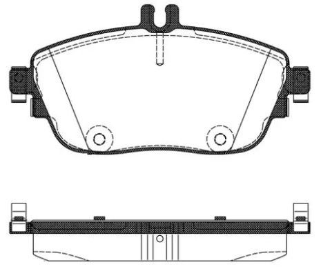 Комплект гальмівних колодок, дискове гальмо MERCEDES-BENZ CLA, REMSA (148508)