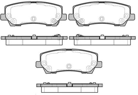 Комплект гальмівних колодок, дискове гальмо FORD USA, WOKING (P1721315)