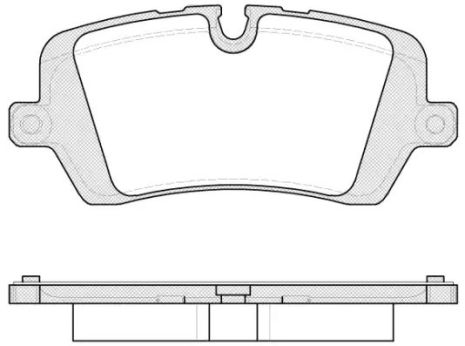 Комплект гальмівних колодок, дискове гальмо LAND ROVER, REMSA (154100)