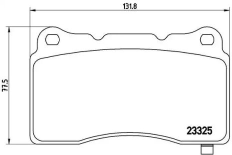 Комплект гальмівних колодок, дискове гальмо TESLA MODEL, FORD USA, BREMBO (P09004)