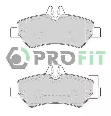 Комплект тормозных колодок, дисковый тормоз MERCEDES-BENZ SPRINTER, VW CRAFTER, PROFIT (50001780)