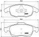 Комплект гальмівних колодок, дискове гальмо DS DS, PEUGEOT 5008, BREMBO (P61083)