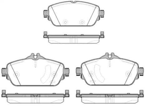 Комплект гальмівних колодок, дискове гальмо MERCEDES-BENZ C-CLASS, WOKING (P1492308)