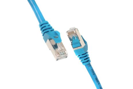 Патч-корд 2E Cat 6, S-FTP екран. фольга з обплетенням, RJ45, 4Х2 27AWG, 7/0.14 Cu, 1.50 m, PVC, Blue