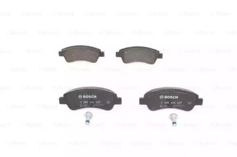 Комплект гальмівних колодок, дискове гальмо DS DS, PEUGEOT 208, BOSCH (0986494027)