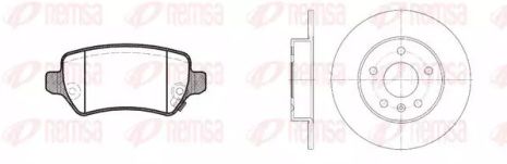 Комплект гальм, 2 диски + 4 колодки VAUXHALL MERIVA, OPEL MERIVA, REMSA (895700)