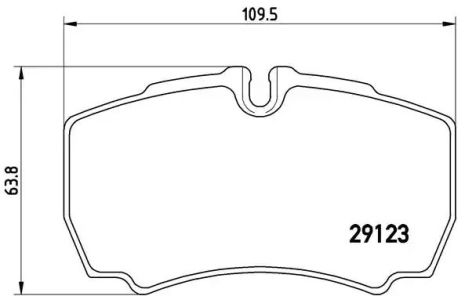 Комплект гальмівних колодок, дискове гальмо FORD AUSTRALIA, BREMBO (P24084)