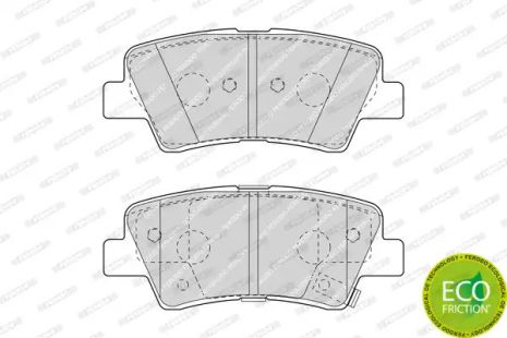 Комплект гальмівних колодок, дискове гальмо KIA RIO, HYUNDAI SOLARIS, FERODO (FDB4387)