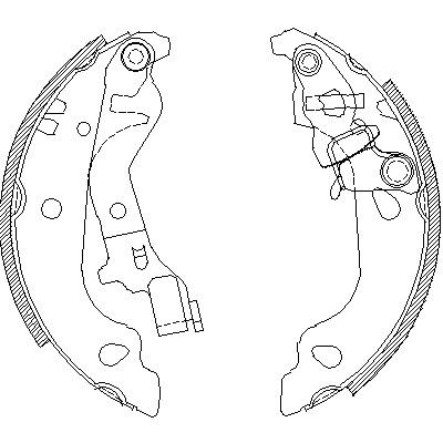 Комплект гальмівних колодок FIAT PUNTO, REMSA (409900)