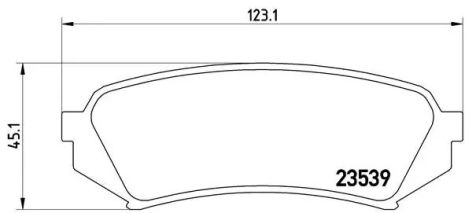 Комплект гальмівних колодок, дискове гальмо LEXUS LX, TOYOTA LAND, BREMBO (P83049)