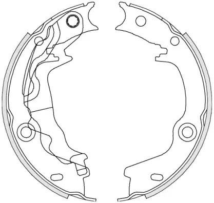 Комплект гальмівних колодок, гальмо стоянки HYUNDAI ACCENT, KIA CERATO, WOKING (Z467600)