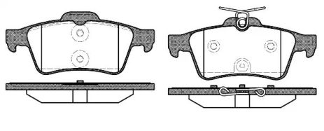 Комплект тормозных колодок, дисковый тормоз PEUGEOT 508, FORD FOCUS, WOKING (P942340)