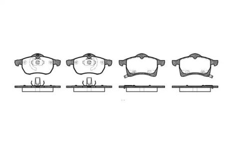 Комплект тормозных колодок, дисковый тормоз CHEVROLET ASTRA, OPEL ZAFIRA, WOKING (P783302)