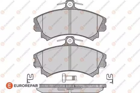 Комплект гальмівних колодок, дискове гальмо VOLVO V40, MITSUBISHI SPACE, EUROREPAR (1617268380)