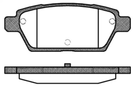 Комплект гальмівних колодок, дискове гальмо MAZDA 6, REMSA (119510)