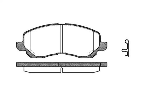 Комплект тормозных колодок, дисковый тормоз LANCIA FLAVIA, PEUGEOT 4008, REMSA (080412)