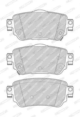 Комплект гальмівних колодок, дискове гальмо RENAULT KADJAR, NISSAN X-TRAIL, FERODO (FDB4842)