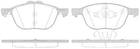 Комплект гальмівних колодок, дискове гальмо FORD TRANSIT, WOKING (P1182350)