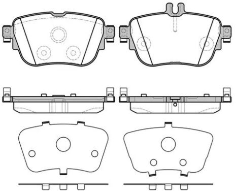 Комплект гальмівних колодок, дискове гальмо MERCEDES-BENZ E-CLASS, WOKING (P1799300)