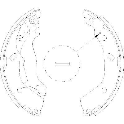 Комплект тормозных колодок HYUNDAI GETZ, CHRYSLER SARATOGA, REMSA (419300)