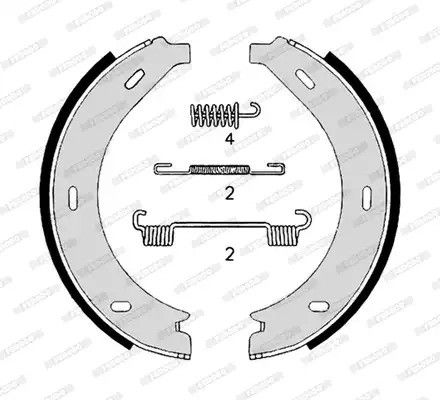 Комплект тормозных колодок MERCEDES-BENZ V-CLASS, FERODO (FSB4306)