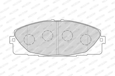 Комплект гальмівних колодок, дискове гальмо NISSAN NV400, TOYOTA HIACE, FERODO (FVR4327)