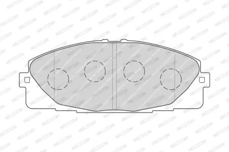 Комплект тормозных колодок, дисковый тормоз NISSAN NV400, TOYOTA HIACE, FERODO (FVR4327)