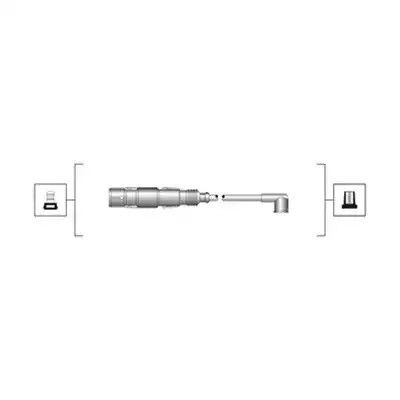 Комплект дротів запалення SKODA OCTAVIA, VW GOLF, MAGNETIMARELLI (941319170025)