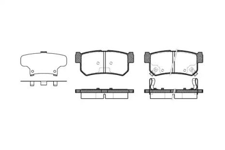 Комплект гальмівних колодок, дискове гальмо DAEWOO REXTON, SSANGYONG REXTON, WOKING (P646362)