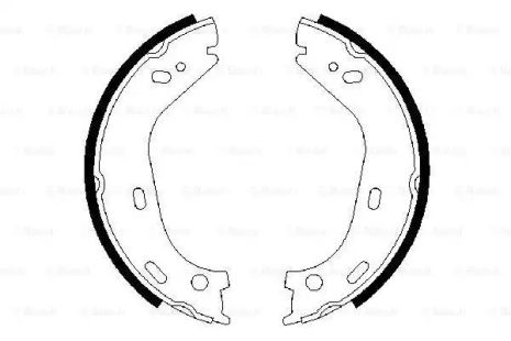Комплект гальмівних колодок, гальмо стоянки MERCEDES-BENZ SL, BOSCH (0986487126)