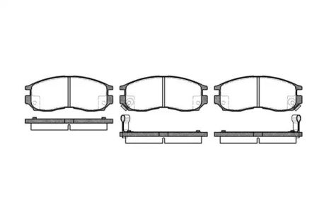 Комплект гальмівних колодок, дискове гальмо CHANGAN ALSVIN, CHRYSLER SEBRING, REMSA (046002)